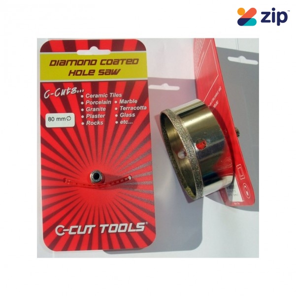 C-CUT TOOLS DCHS80S - 80mm Diamond Coated Hole Saw